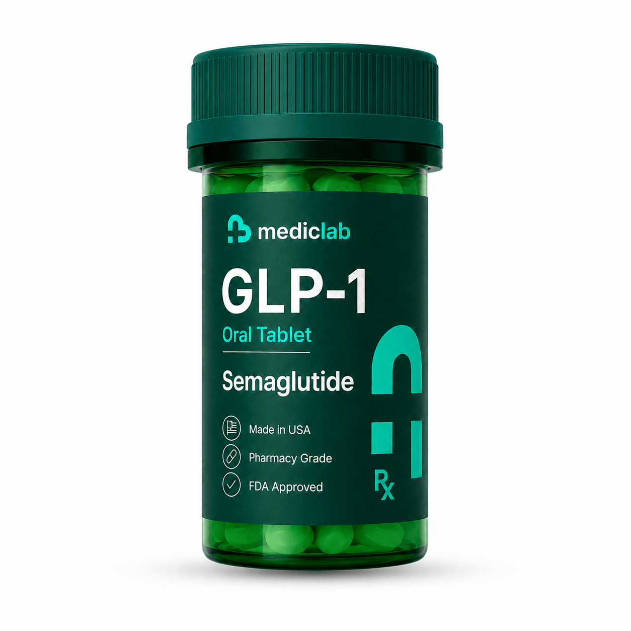 MedicLab semaglutide oral tablets bottle